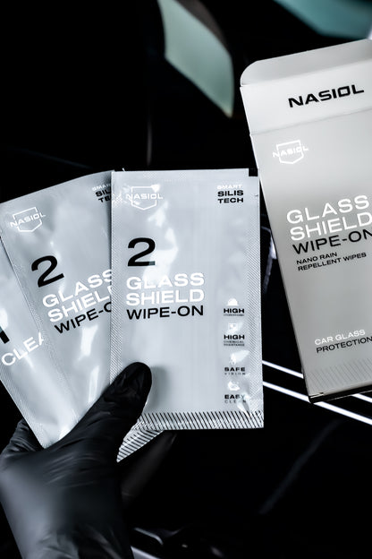 Nasiol Glass Shield Wipe-On Towelettes (2 wipes per box)